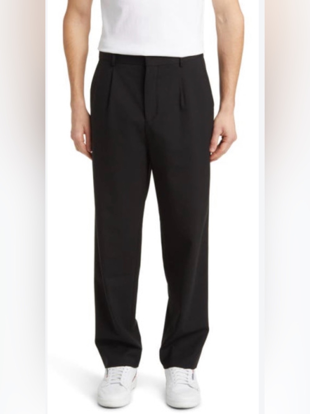 Reigning Champ Ivy Stretch Wool Twill Trouser 34 Black NWT Tailored Pants